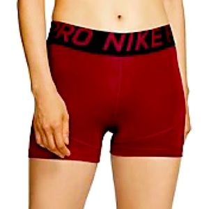 Red Nike Pro Shorts Size Small